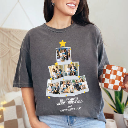 Custom Family Christmas Tree Tee – Personalized Merry Christmas T-Shirts