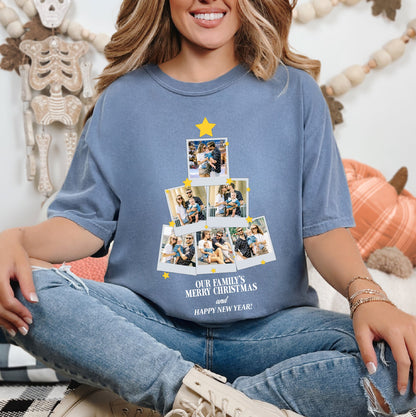 Custom Family Christmas Tree Tee – Personalized Merry Christmas T-Shirts