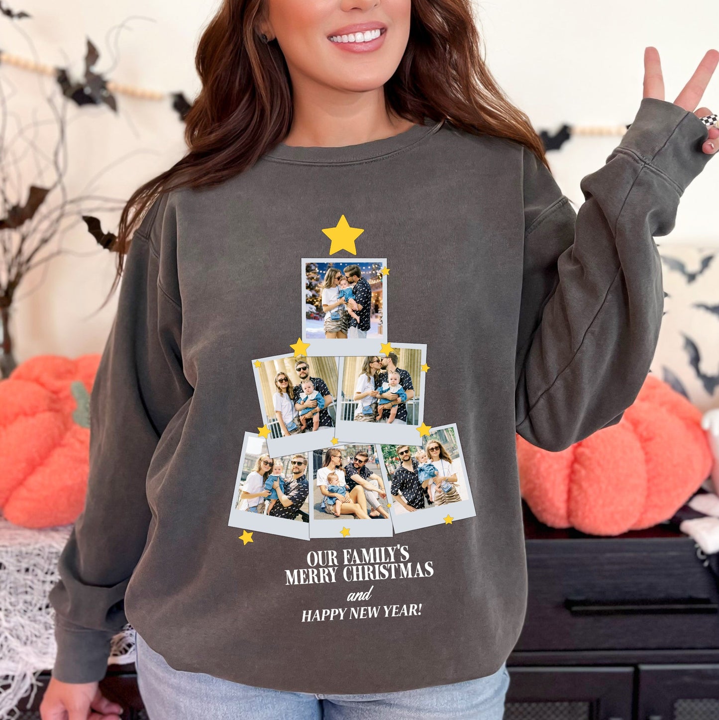 Custom Family Christmas Tree Tee – Personalized Merry Christmas T-Shirts
