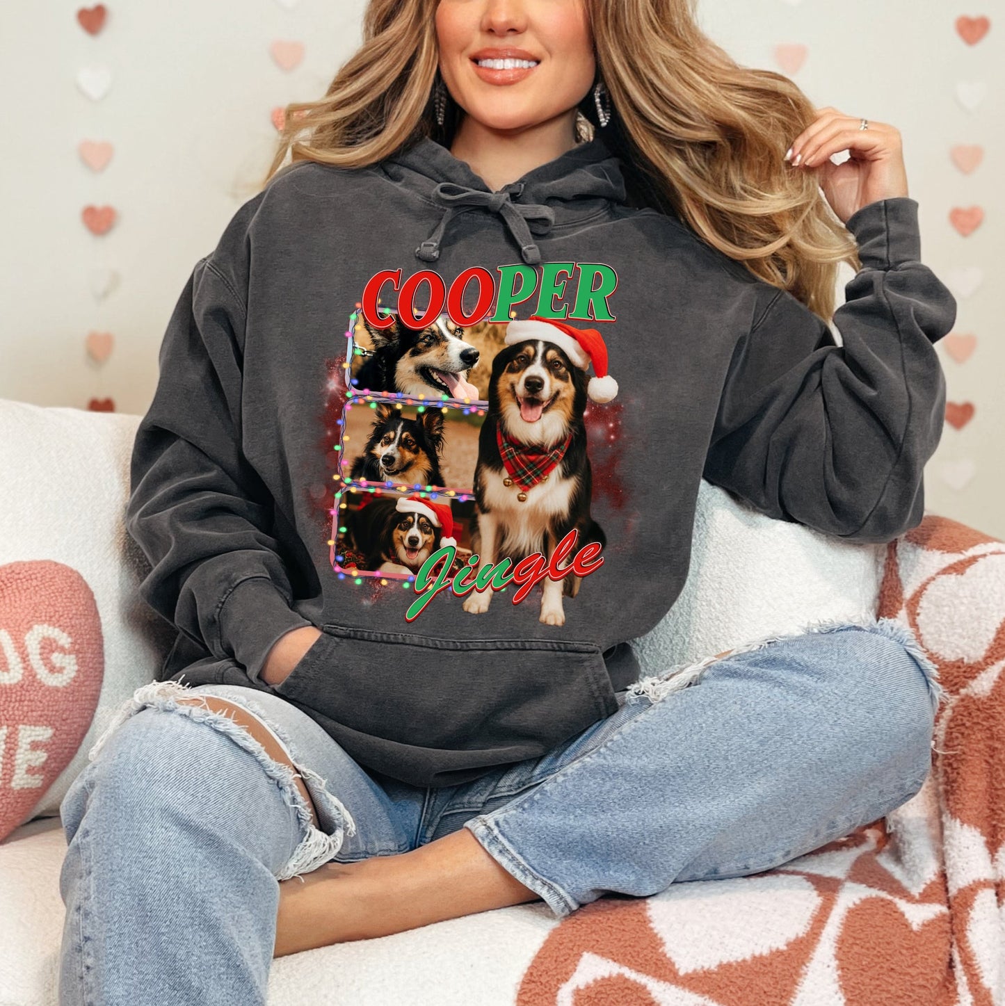Custom Dog Photo Tee – Unique Christmas T-Shirts for Pet Lovers