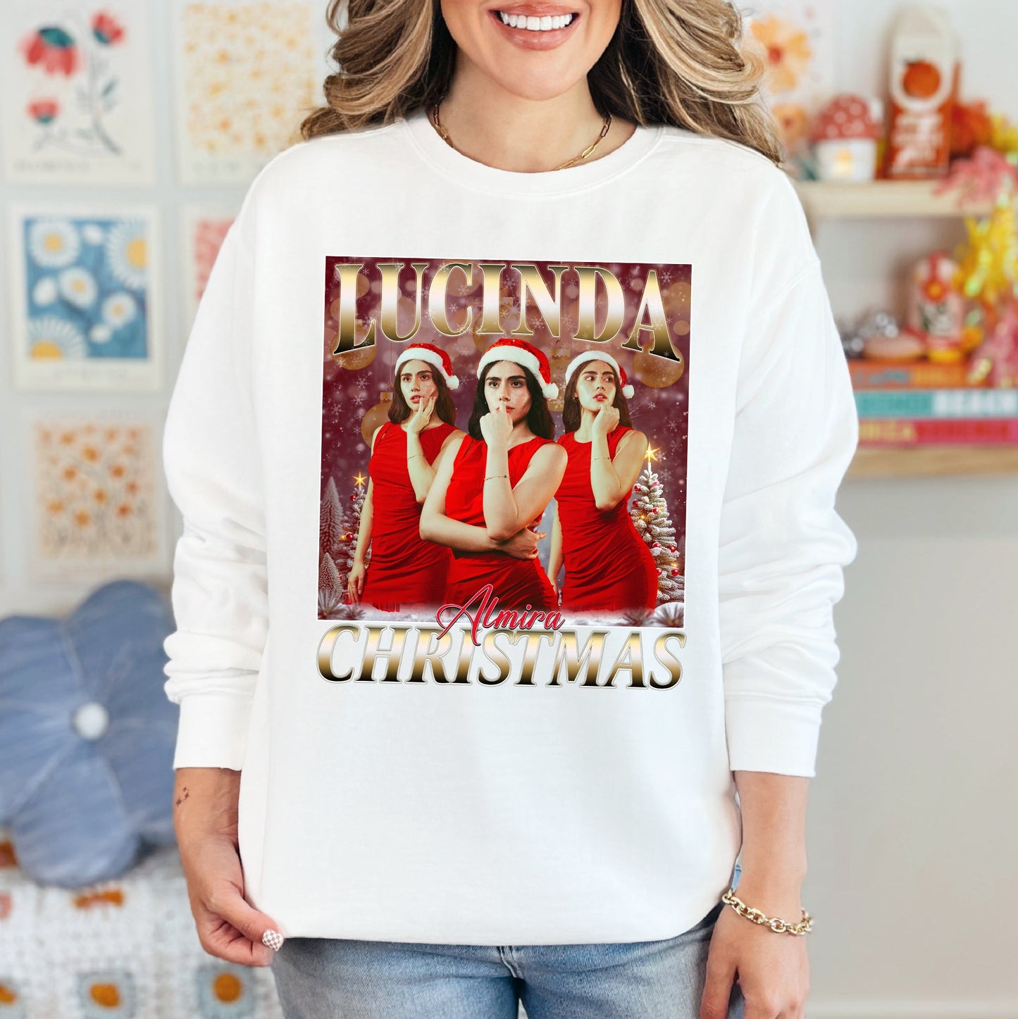 Custom Christmas Photo Tee - Personalized Holiday Comfort Colors T-Shirts