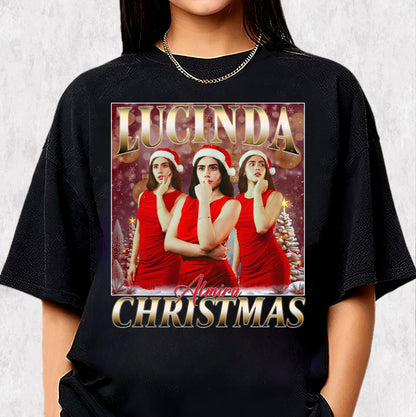 Custom Christmas Photo Tee - Personalized Holiday Comfort Colors T-Shirts