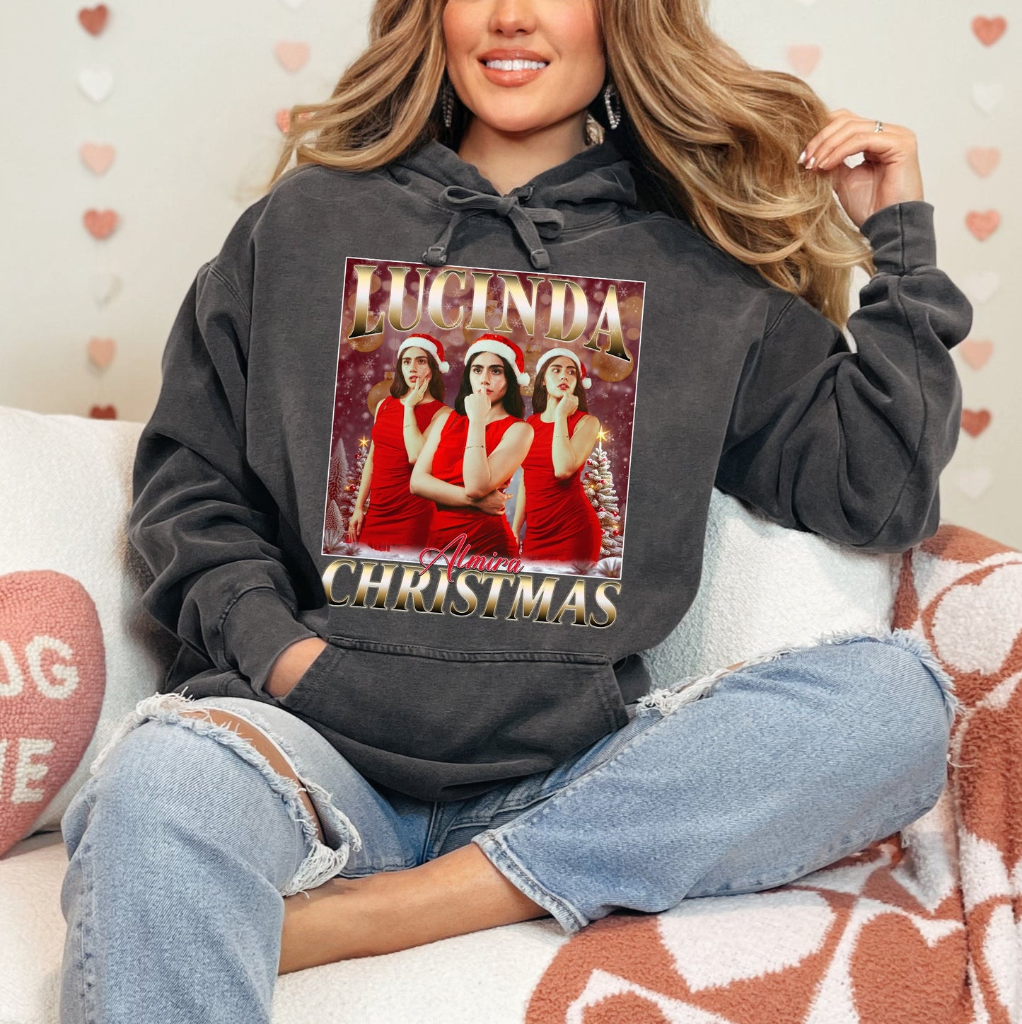 Custom Christmas Photo Tee - Personalized Holiday Comfort Colors T-Shirts