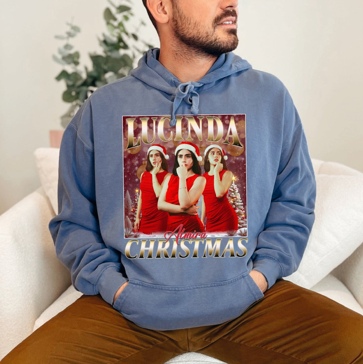 Custom Christmas Photo Tee - Personalized Holiday Comfort Colors T-Shirts