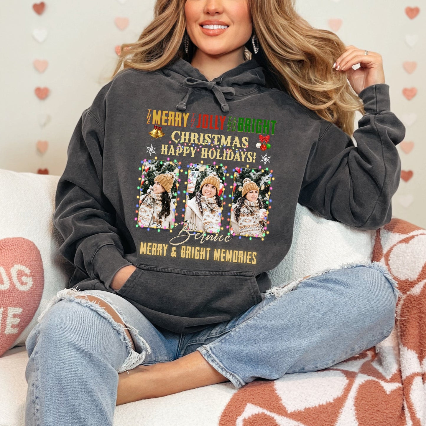Winter Cheer Moments Tee - Personalized Merry & Bright Christmas T-Shirts