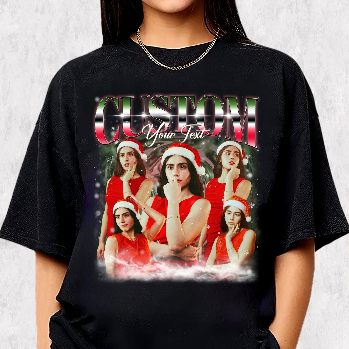Vintage Holiday Vibes Tee - Unique Custom Christmas T-shirts