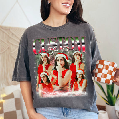 Vintage Holiday Vibes Tee - Unique Custom Christmas T-shirts