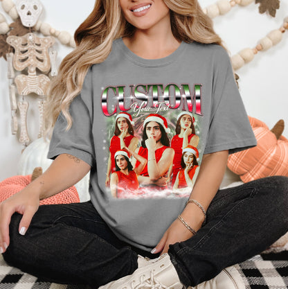 Vintage Holiday Vibes Tee - Unique Custom Christmas T-shirts