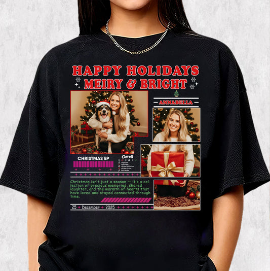 Merry Christmas Vibes Tee – Custom Comfort Color Holiday T-Shirt