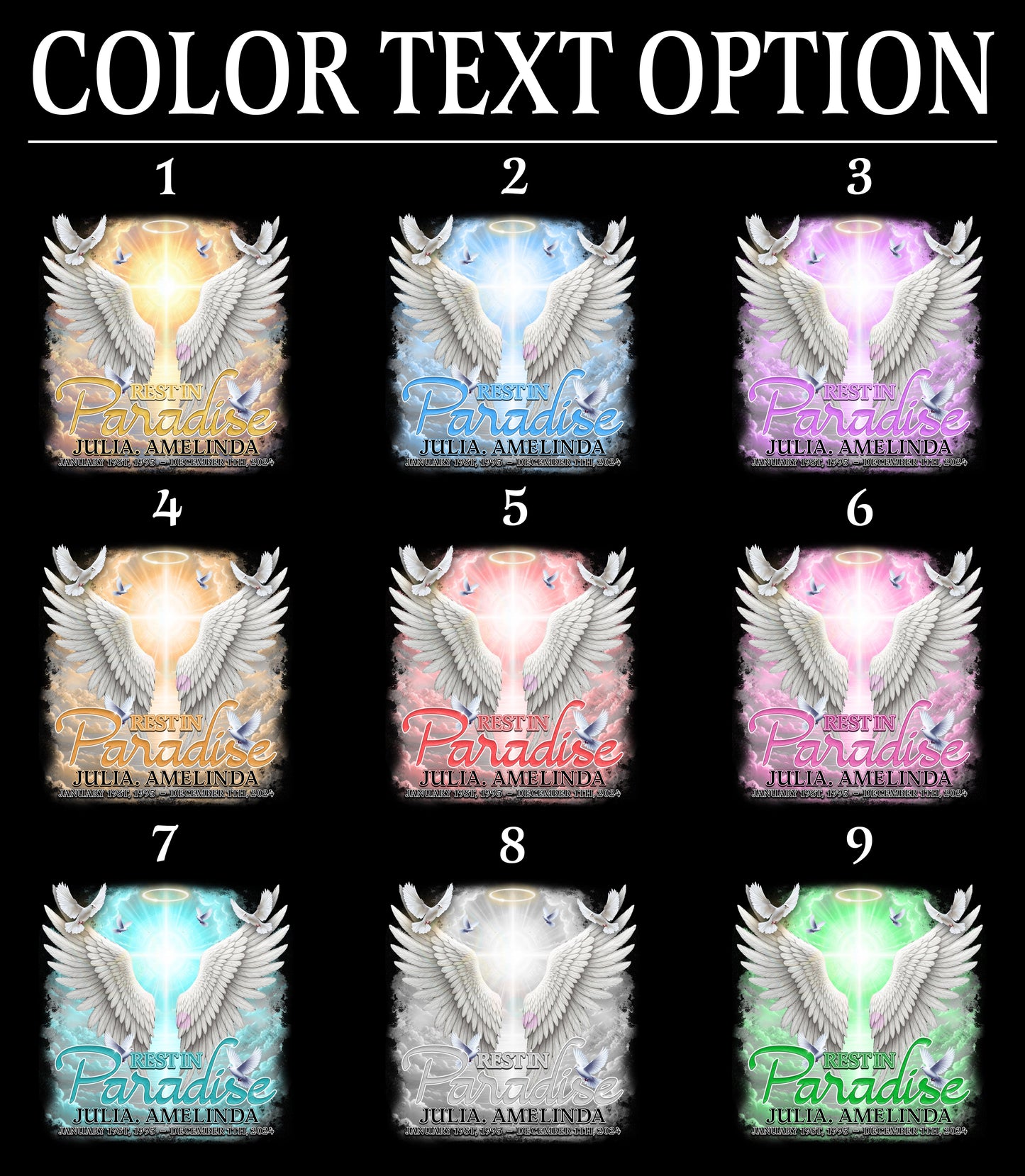 Forever in Paradise Tee - Custom Comfort Colors Memorial T-Shirts