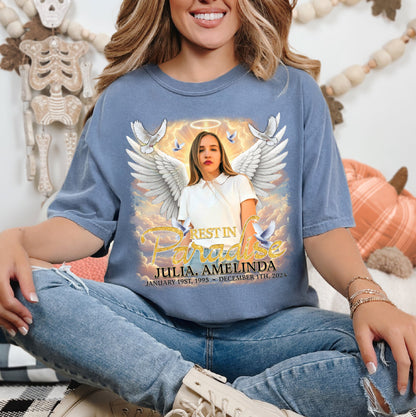 Forever in Paradise Tee - Custom Comfort Colors Memorial T-Shirts