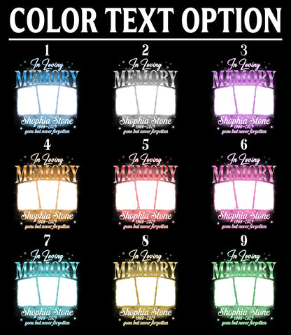 In Loving Memory Custom Photo Tee – Personalized Memorial T-Shirts