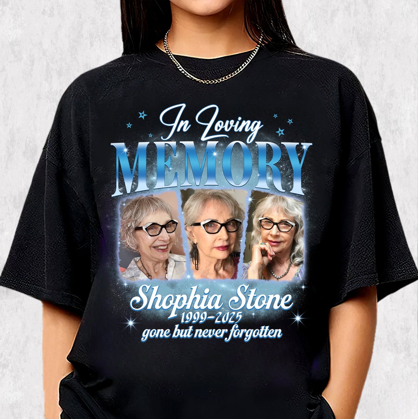 In Loving Memory Custom Photo Tee – Personalized Memorial T-Shirts